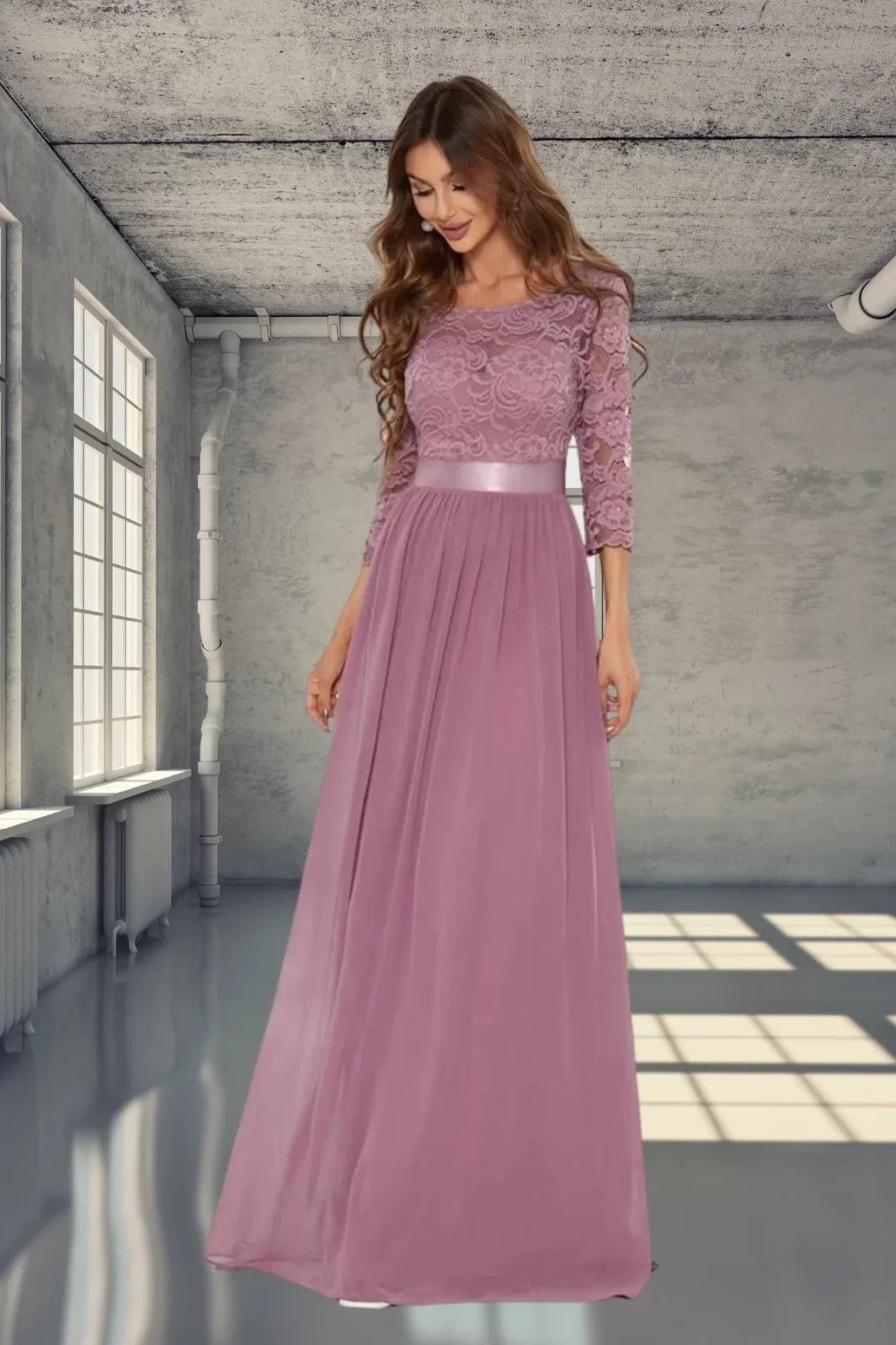 MARGARET, alkalmi maxi ruha ORCHIDEA