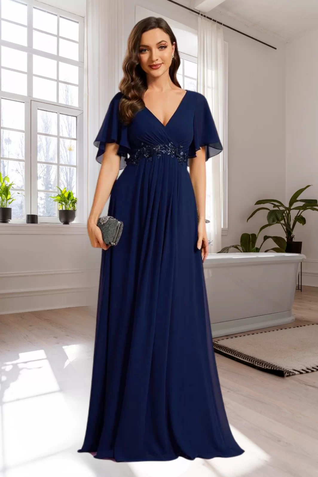 NORAH, Alkalmi Maxi Ruha NAVY