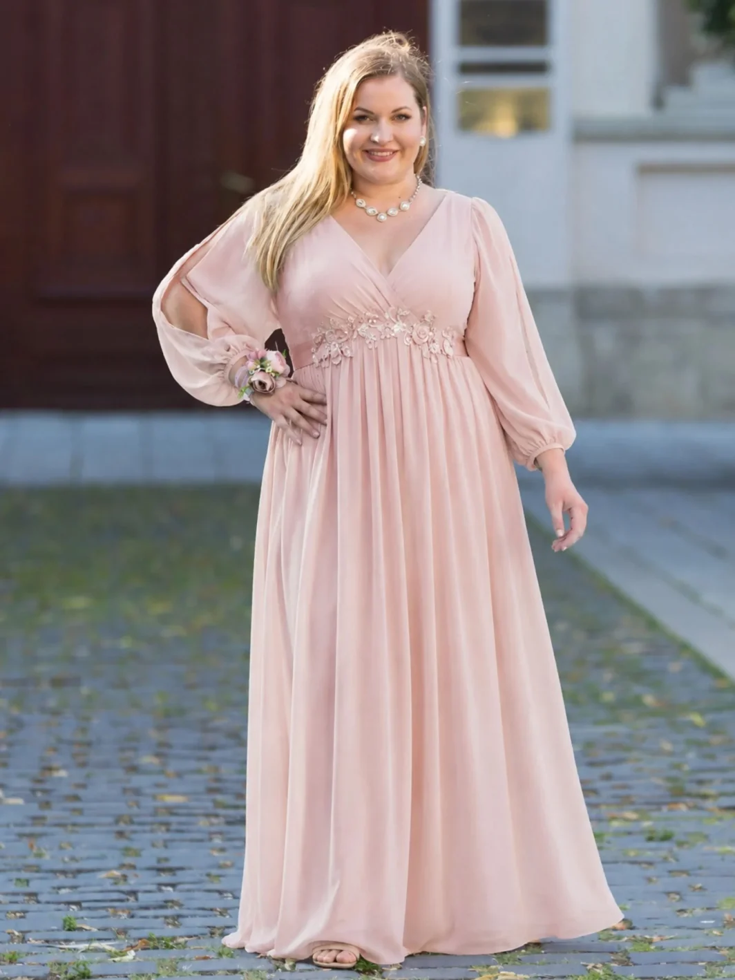 MONA, Alkalmi Maxi Ruha PINK 36-54-es méretig!