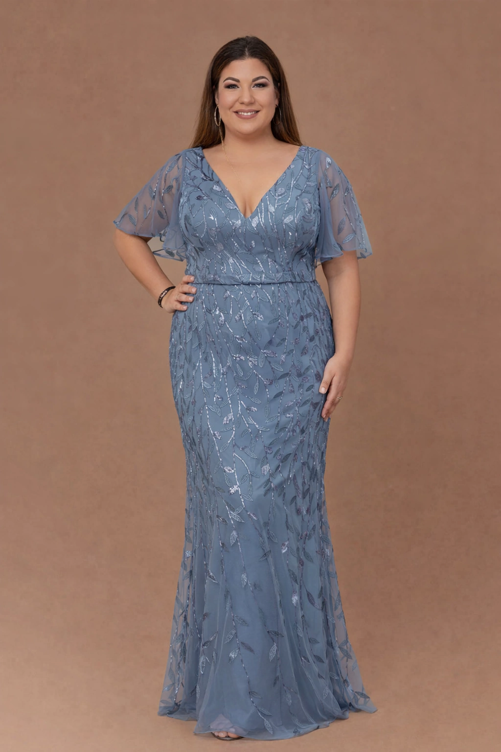 ROXANE, Hableány Fazonú Estélyi Ruha Hamukék 34-54-es méretig