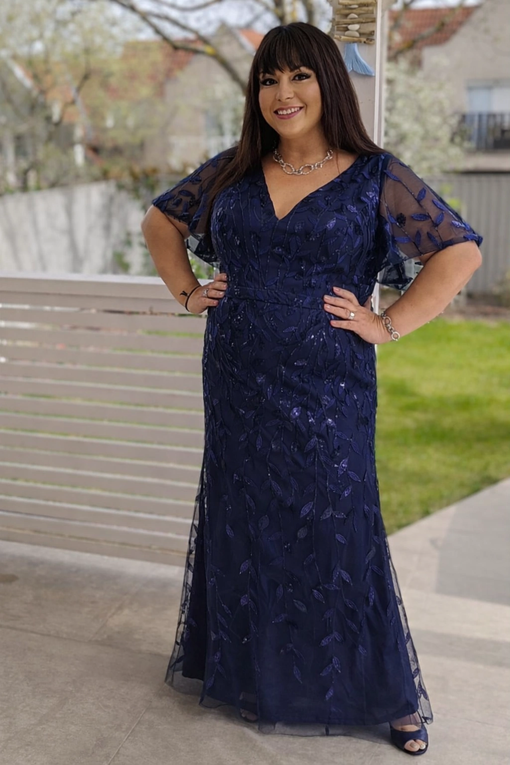 ROXANE, Hableány Fazonú Estélyi Ruha NAVYkék 34-54-es méretig